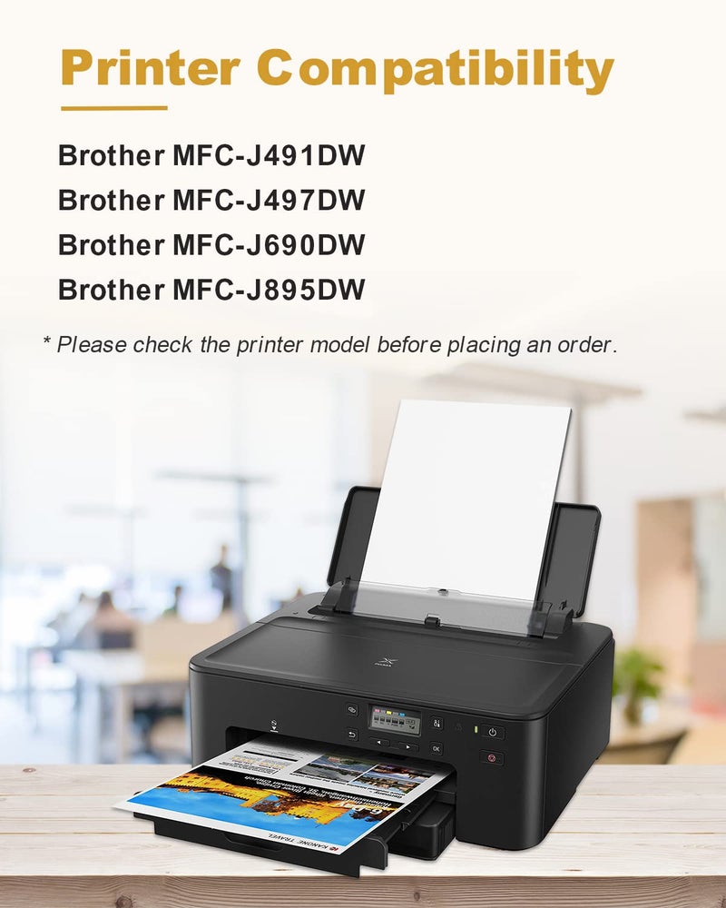 IN INTACTECH Intactech LC3013BK Compatible Ink Cartridges Replacement for Brother LC3013 XL LC3011 Black BK High Yield Ink Cartridges Work with MFC-J491DW MFC-J497DW MFC-J690DW MFC-J895DW Inkjet Printer - Image 2